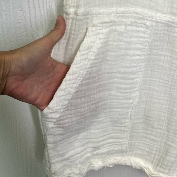 Abercrombie & Fitch - White Lightweight Adjustable Strap Short Romper Size XL - Picture 7 of 9